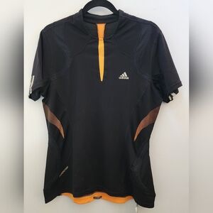 Adidas Formotion NWT‎ Clima365 Black and Orange Athletic Shirt Size L Vitalglow